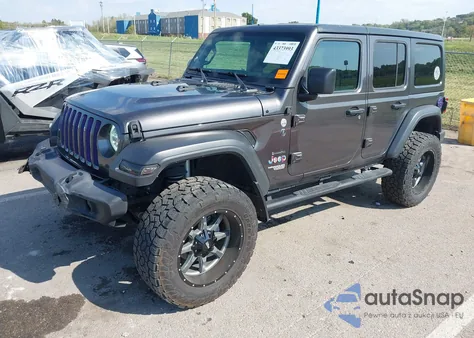 2018 Jeep Wrangler Unlimited Sport S 4X4 z USA, uszkodzony, nr VIN 1C4HJXDG1JW143036